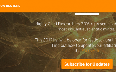 2016全球“高被引科学家”名单出炉 看看中国有哪些材料人入选