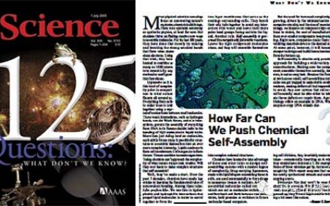 自组装为什么这么火?这可能与2005年Science的一个专辑不无关系