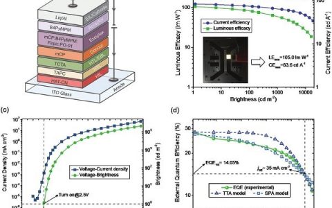 Adv. Funct. Mater.:具有高发光效率的白光OLED