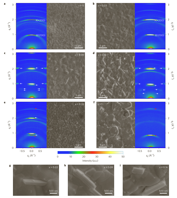 Nat. Energy:具有2D-3D异质结构的丁基铵-铯-甲脒卤化铅钙钛矿太阳能电池