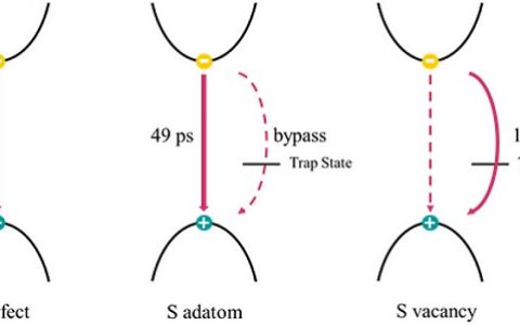 Nano Lett.: 第一性原理含时分析硫吸附原子与空位加速MoS2电荷复合机制的区别