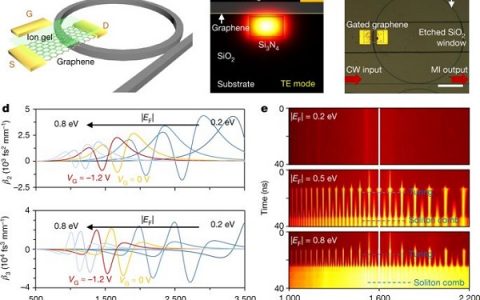 Nature:石墨烯氮微谐振器中的栅极可调谐频梳