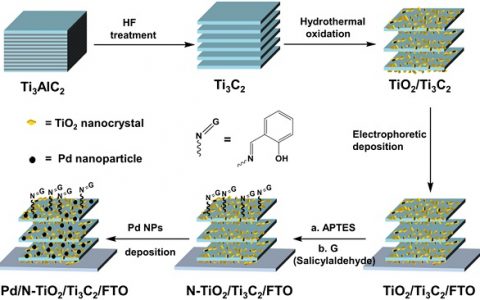 兰州大学景欢旺Nano Energy:二维Ti3C2纳米片原位生长纳米晶TiO2用于CO2还原的光电阴极
