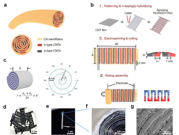 Nano Energy:具有径向异质结夹层的高集成纤维状热电器件