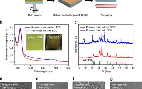中国科学院半导体研究所游经碧Nat. Commun.: 溶剂控制生长研制出转换效率高达15.7%的CsPbI3全无机钙钛矿电池