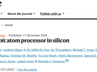 硅基量子处理器重大突破！最新Nature！